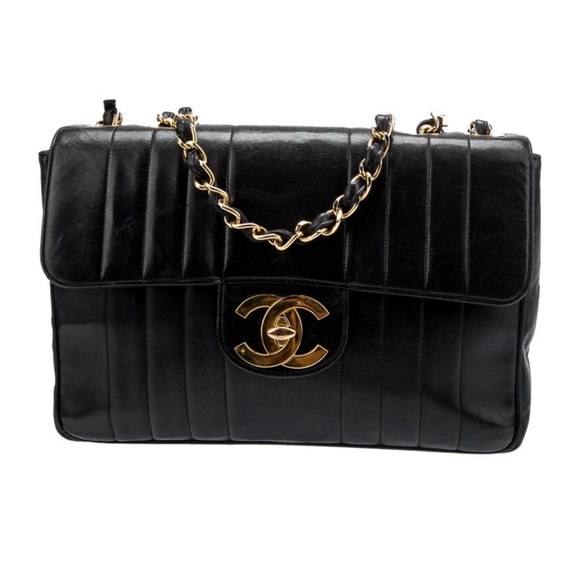 CHANEL Handbags - CHANEL 24K GHW Lambskin Mademoiselle Jumbo Flap